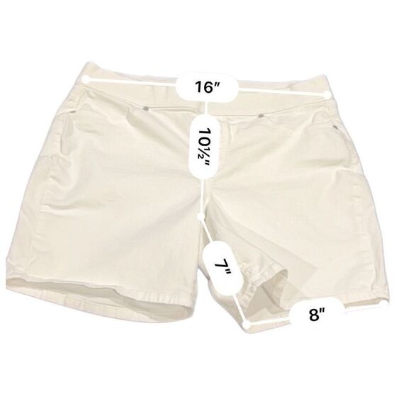 ND New Directions Weekend White pullover shorts size 12 - Picture 4 of 7